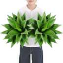 Velener Artificial Agave Plant Set,22 Inch, Faux Aesthetic Plants for Home Decor, Realistic UV Resistant Fake Agave Plants Without Pot, Set of 2