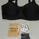 COOL CUTE Jelly Bras for Women No Underwire Sexy V-Neck Mesh Comfy Wireless Bralettes Seamless Everyday Tshirt Bra (Medium, Black)