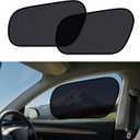 ZATOOTO Tesla Model Y Window Shades for Front Window Sun Shade Semi Transparent Static Cling | Custom Fit 2020-2024 | 95% UV & Heat Block | Privacy Protection | No Adhesive, Tool-Free Install