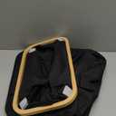 Toilet Paper Organizer with Lid Minimalist Tissue Holder Foldable Bathroom Storage Basket for Wc Paper and Elegant Design for Home Organization (Black)