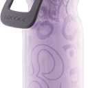 O2COOL Mist 'N Sip Misting Water Bottle 2-in-1 Mist And Sip Function With No Leak Pull Top Spout Reusable Sports Water Bottle - 20 oz (Yoga Lilac)