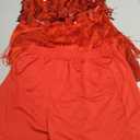 girls sequin dance dress fringe flapper two piece set shiny 
 140