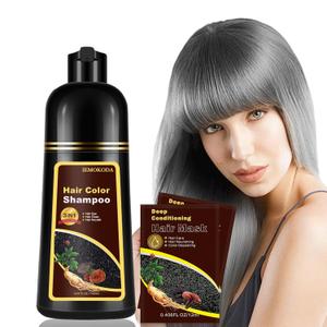 Silver Gray Hair Dye Shampoo 3 in 1, Hair Color Shampoo for Women Men, Long Lasting Silver Hair Dye, Champu Para Canas, Works in Minutes, 16.90 Fl Oz