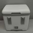 Portable Cooler 21 QT Insulated Hard Cooler, Holds 30 Cans, Lightweight Ice Chest with Handle and Strap, Keeps Ice up to 48 Hours, for Camping, Picnic, Fishing, Travel, Outdoor Use, White