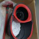 O-Cedar EasyWring Microfiber Spin Mop & Bucket Floor Cleaning System + 2 Extra Refills, Red/Gray