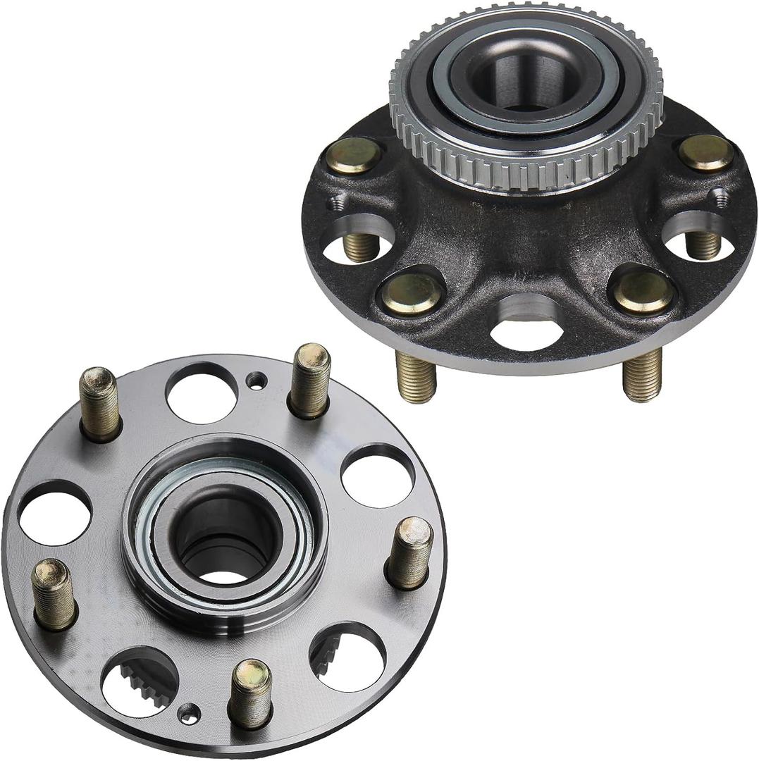 Autoround 512188 Rear Wheel Hub and Bearing Assembly Replacement for 2004-2008 Acura TL, 2003-2007 Honda Accord 5 Lug Pair
