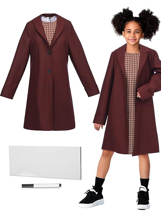 JenPen 4 Pcs American Historical Costume for Girls Civil Rights Female Figures Costume for Halloween School Performance Outfit