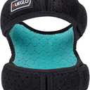 HUEGLO Dual Patella Knee Strap for Knee Pain Relief,Adjustable Neoprene Knee Brace Support for Running, Arthritis, Jumper, Tennis,Injury Recovery,Protection,Black(1 Piece),12'' - 17''