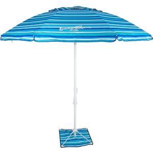 Tommy Bahama ANCHORX Adjustable Beach Umbrella Base System with Sand Anchor and Carrying Bag, SPF 50+ Protection Portable Outdoor Market Umbrella
