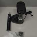 Electric Toothbrush with Water Flosser - Wireless Charging 3 in 1 Flossing Toothbrush - 500ML Professional Cordless Brush and Flosser in One - 5 Brush Modes & 3 Floss Speed (Black)