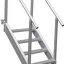 Extreme Max 3005.3843 Universal Mount Aluminum Dock Stair - 4-Step