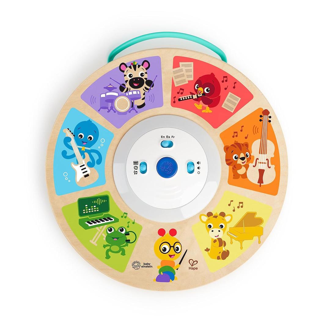 Baby Einstein Cal's Smart Sounds Symphony Magic Touch Wooden Electronic Activity Toy, Ages 6 Months + (1 Count (Pack of 1)