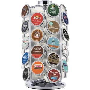 Keurig Storage Carousel, Coffee Pod Storage, Holds up to 36 Keurig K-Cup Pods, Silver