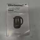 Elite Gourmet EKT1821 1.8L Double Wall Insulated, Cool-Touch 1500W Kettle w/Stainless Steel Interior & Lid, 360 Swivel Base for Cord Free Serving, Power On Lever, Auto Shut-Off, Boil Dry, Black (1.9 Quarts)