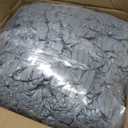 HIGOGOGO Round Stuffed Pouf Ottoman, Corduroy Poufs with Foam Chunk Filling, Furry and Fluffy Pouf Foot Stool Storage Ottoman, 20 X 15 Floor Poufs Foot Rest for Living Room, Dark Grey