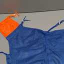 Breathable Mesh Anti Scratch Adjustable Cat Grooming Bag for Nail Trimming, Bathing - Polyester Soft Cat Washing Bag (Blue-Orange)