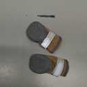 QUMY Dog Shoes for Small Dog, Puppy Dog Boots & Paw Protectors for Winter, Summer Hot Pavement, Waterproof in Rainy Weather, Ourdoor Walking, Indoor Hardfloors Skid-Resistant Soles Khaki Size 2