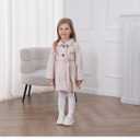 Toddler Baby Girl Clothes Jacket Coat Long Sleeve Solid Color Buttons Dress Coat Fall Winter Outfit T4