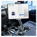 eSamcore Tablet Holder for Car, for iPad Cup Holder Car Mount with 1.57" Depth Large Clamp 15" Height Adjustable Tab Mount Holder for 6"-12.9" Cell Phone iPhone iPad Stand Travel Accessories