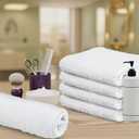 Hand Towels (Pack of 24) White Economy Towels Salon Towels - 100% Cotton Spa Towel – 16 x 27 Inches Highly Absorbable, Facial, Gym, Hair, Face Towel Bulk