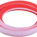 3/4 Inch Flexible Quarter Round Molding, 4.9Ft Trim Molding with Self Adhesive for Wall Tile Edge Floor Corner, Staircase Cabinet Tub (Transparent)