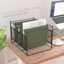 Hanging File Folder Frame for Legal and Letter Size,Hanging File Organizer Holder Rack Hanging Folder Rails for Filing Cabinet Desk Drawer,15.2" L x 12.4" W x 10.5" H,2 Pack