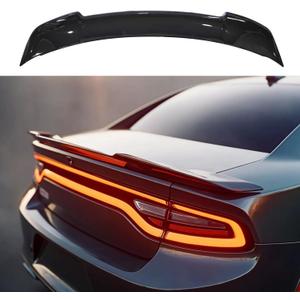 Spoiler for Dodge Challenger/Charger SXT RT SRT 2015-2020 Without Drilling ABS Rear Trunk Spoiler Wing Compatibble with Challenger/Charger SXT RT SRT No Fit SXT Plus (Glossy Black)