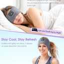 MUSICOZY Sleep Headphones Bluetooth Headband, 14 Hours Playtime, Sports Sweat Resistant with Hi-Fi Stereo for Workout Running