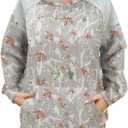 Yousify Womens Camo Hoodies Oversized Fleece Sweatshirts Fall Fashion Long Sleeve Pullover Winter Clothes with Pockets (Large, Khaki)