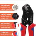 Crimping Tool Ratcheting Wire Crimper Tool for Non-Insulated Open Barrel Terminals 0.25-1.5mm² Crimping Pliers AWG 24-16, SN-58B