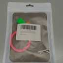 chubbycable Color Block Chubby 120W Short USB C Cable Power Bank Fast Charging Cable Silicone Charger Cord Compatible with iPhone 17-15 Series iPad, Rose Red+Green, USB-A to Type-C, 0.82FT