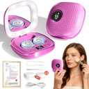 2025 Upgraded Ultrasonic Contact Lens Cleaner50KHz Germany Super MotorTop1 Intelligent Chip-Smart Modes Gentle Cleaning & 99% Brightness, Portable Contact Lens Care Tools Home Travel (Purple)