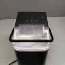 Sweetcrispy Countertop Ice Maker Machine, Portable Self-Cleaning Ice Machine with Ice Scoop, Basket and Handle, 9 Cubes in 6 Mins, 26.5lbs/24Hrs, 2 Sizes of Bullet Ice for Home Kitchen, Coal Black