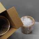 Riakrum 6 Pcs Chandelier Lamp Shades Set Small Lamp Shade for Pendant Wall Ceiling Lights Candle Bulbs Clip on Fitter Lampshade (Rattan,Brown)