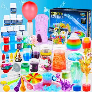 Science Kit for Kids,80 Science Lab Experiments,Scientist Costume Role Play STEM Educational Learning Scientific Tools,Birthday Gifts and Toys for 6 7 8 9 Years Old Boys Girls Kids