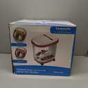 Carepeutic Touch Screen Oxy-Energized Water Jet Foot & Leg Spa Massager, Brown/White, 16 Lb