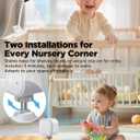 NUOTUN Baby Monitor with Camera and Audio, Baby Monitor No Wifi with Clip for Crib & Stand, Portable 2.8 HD Monitor 1080P Video, NightVision, VOX, 2-Way Audio, Temp Sense & Lullabies, SD card Include