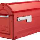 Architectural Mailboxes 7900-7R-SR Boulder Mailbox, Red