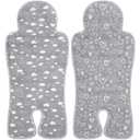 Pinkunn 2 Pcs Gel Car Seat Cooling Pad for Baby Summer Breathable Ice Cushion Multifunctional Ice Stroller Cooler Mat for Stroller Baby Dining Chair Child Safety Seat(Assorted Color,Heart, Cloud)