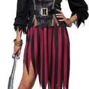 California Costumes Queen of The High Seas Costume Small Black, Scarlet