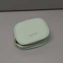 Mini Makeup Bag with Led Mirror, Small Travel Make up Bag 3 Light Modes Adjustable Brightness, for Women Organizer Cosmetic Bag, Portable Travel Train Toiletry Bag, for Pool Parties Work Touch-Ups (Mint Green)