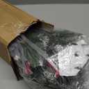 MEETYAMOR 2 FT Mini Christmas Tree, 24" PE Prelit Small Artificial Tabletop Snow Flocked Christmas Trees Decor with 20 Lights Timer, Outdoor Indoor Porch Table Centerpieces Xmas Christmas Decorations (Mymt-104)