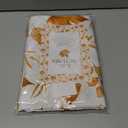 Romanstile Fall Round Tablecloth 70 Inch,Thanksgiving Autumn Harvest Orange Maple Leaf Table Cloths, Stain Resistant Farmhouse Table Cover for Thanksgiving Holiday Dinner Party