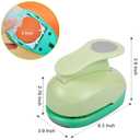 UCEC Paper Punch, 3 Inch XL Size Circle Punch Large Hole Puncher Paper Circles Craft Puncher Handmade Paper Punches for Crafting Scrapbooking Cards Arts Fun Projects Back to School Supplies