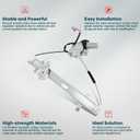 FINDAUTO Power Window Regulator Front Left Driver Side fit for 2001-2005 for Honda Civic 741-742 Window Regulator and Motor Assembly with Motor