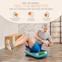 Lifepro Rumblex 4D Curved Vibration Plate Exercise Machine Triple Motor Vibrating Platform Machine with 7 Modes & 60 Speeds Full Body Vibration Plate for Lymphatic Drainage & at Home Workout