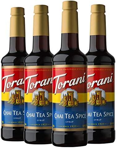 Torani Syrup, Chai Tea Spice, 25.4 Ounces (Pack of 4)