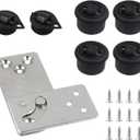 Geesatis 90 Rotating Table Hinges,Multifunctional Folding Table Connect Hinges,Cold Rolled Steel Swivel Hinge,1Sets,Opens Left