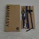 MAGEASY Crossbody Cell Phone Lanyard - Universal Rope Cell Phone Lanyard | 6mm Adjustable Strap for iPhone, Samsung & More (Riverside Blue)
