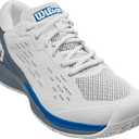 WILSON Men's Rush Pro Ace Pickler Sneaker (11.5, White/Grey/Classic Blue)